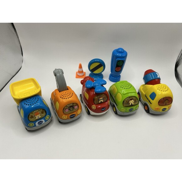VTech Go! Go! Smart Wheels Cars Cement Truck Tow Truck Dump Truck Van Lot Of 5 + - Picture 9 of 16